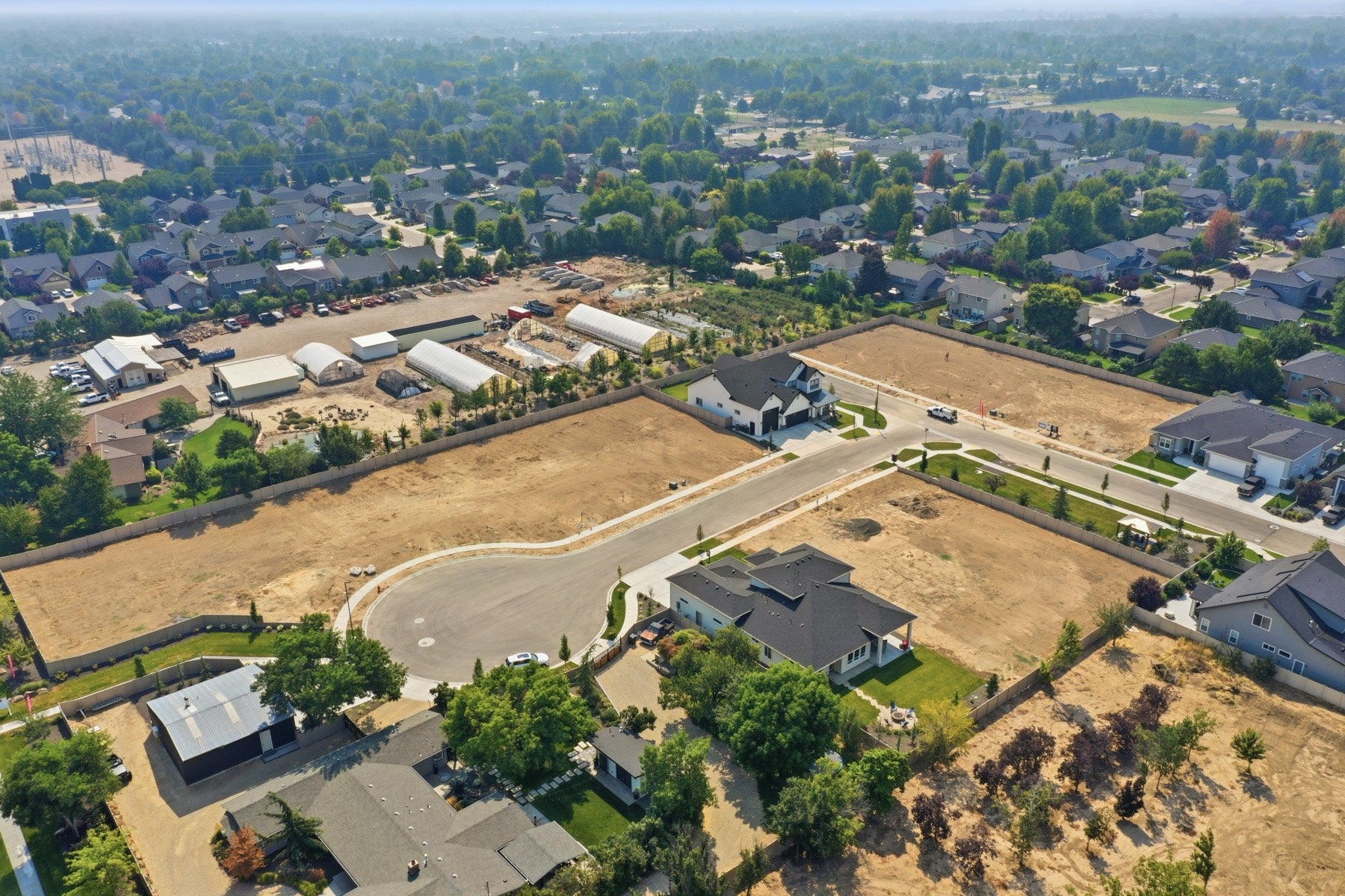 Aerial view of Matador Estates and the surrounding North Meridian neighborhoods